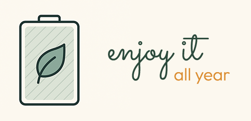 One year battery life